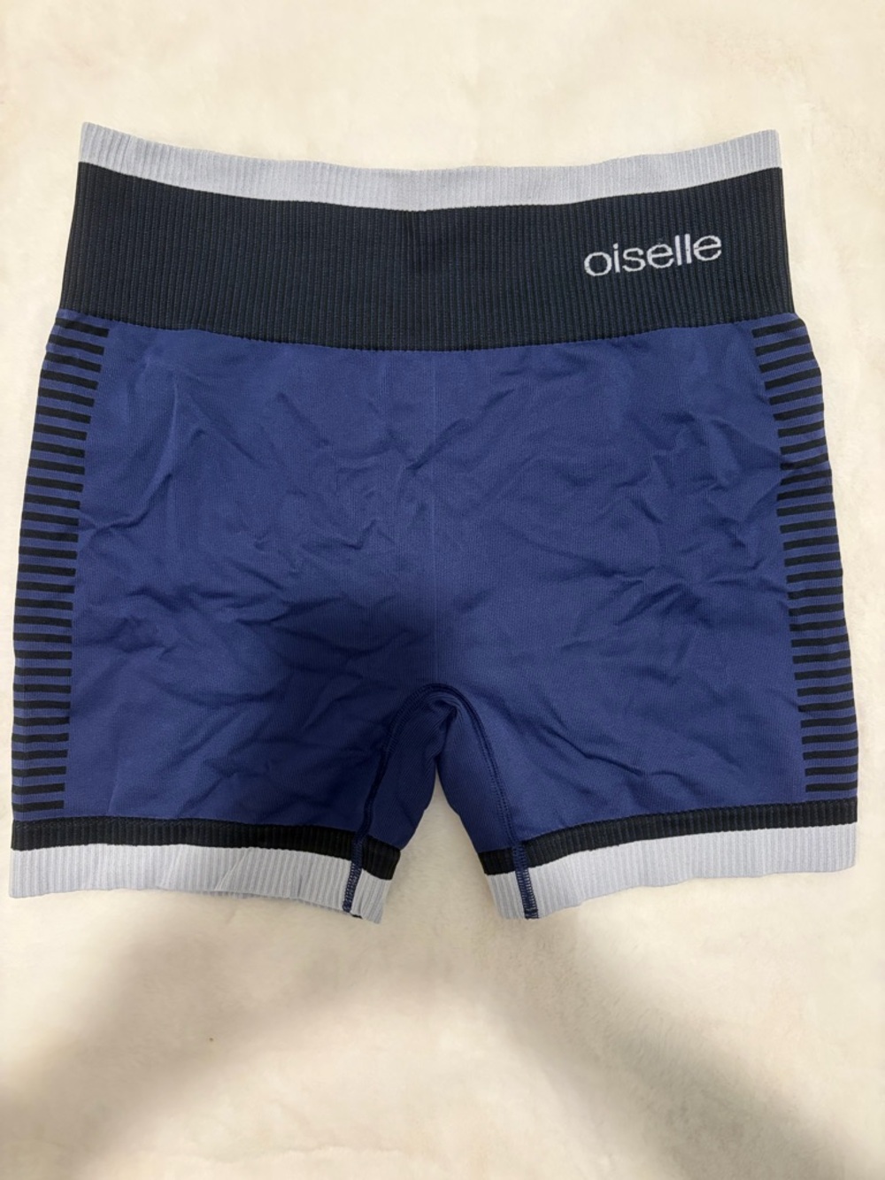Oiselle Seamless Racer Shorts - Blue